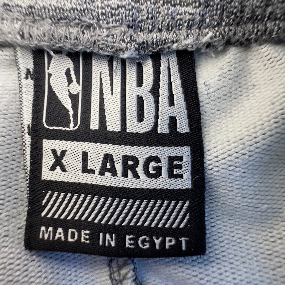 NBA Mens Extra Large XL Gray Athletic Jogger Sweatpants Lounge‎ Activewear - Picture 7 of 9